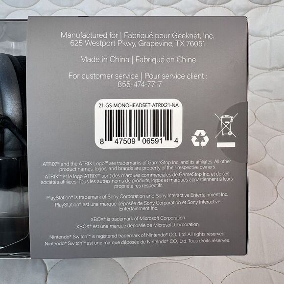 Atrix M-Series Gaming Headset for Playstation XBOX Switch PC - NEW IN SEALED BOX - Picture 5 of 6